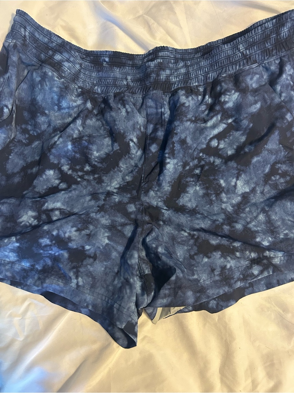 Old Navy Women’s Navy Blue Tie-Dye Athletic Shorts